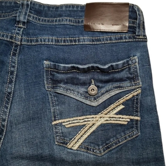 TK Axel Slim Boot Jeans 36x32 Faux Flap Back Pocket Strecth AXM80056 Eaton - Picture 3 of 12